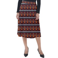 Native American Pattern Classic Velour Midi Skirt  by ExtraGoodSauce