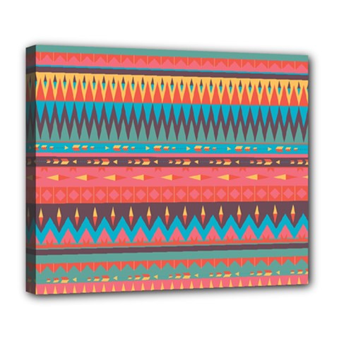 Native American Pattern Deluxe Canvas 24  X 20  (stretched) by ExtraAwesomeSauce