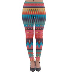 Native American Pattern Lightweight Velour Leggings by ExtraAwesomeSauce