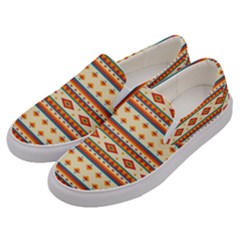 Native American Pattern Men s Canvas Slip Ons by ExtraAwesomeSauce