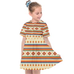 Native American Pattern Kids  Sailor Dress by ExtraAwesomeSauce