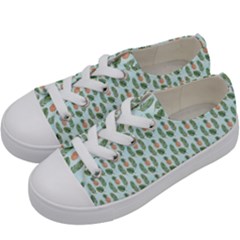 Summer Pattern Kids  Low Top Canvas Sneakers by ExtraAwesomeSauce