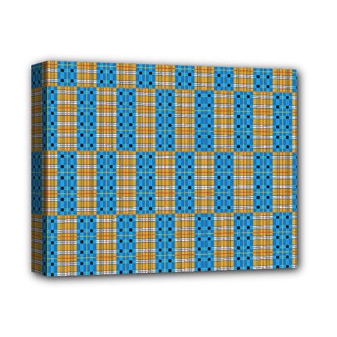 Tartan Pattern Deluxe Canvas 14  X 11  (stretched) by ExtraAwesomeSauce