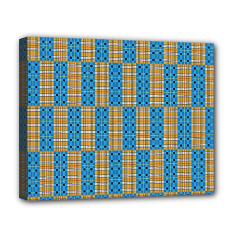 Tartan Pattern Deluxe Canvas 20  X 16  (stretched) by ExtraAwesomeSauce