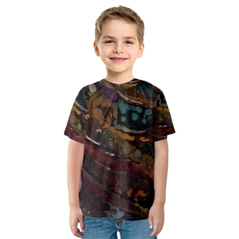 Abstract Art Kids  Sport Mesh Tee by Dutashop