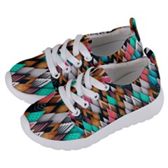 Abstract Triangle Tree Kids  Lightweight Sports Shoes by Dutashop