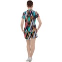 Abstract Triangle Tree Women s Tee and Shorts Set View2