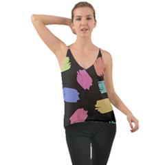 Many Colors Pattern Seamless Chiffon Cami by Dutashop