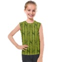 Fern Texture Nature Leaves Kids  Mesh Tank Top View1