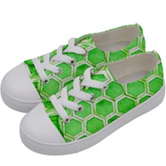 Hexagon Windows Kids  Low Top Canvas Sneakers by essentialimage365