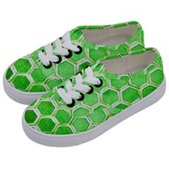 Hexagon Windows Kids  Classic Low Top Sneakers by essentialimage365