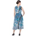 Crystal Blue Tree Round Neck Boho Dress View2