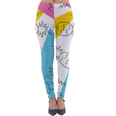 Pineapples Pop Art Lightweight Velour Leggings by goljakoff