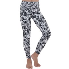 Camouflage Bw Kids  Lightweight Velour Classic Yoga Leggings by JustToWear