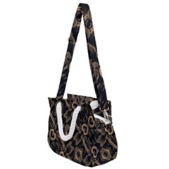 Modern Intricate Print Pattern Rope Handles Shoulder Strap Bag by dflcprintsclothing