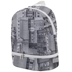 Aerial View Montevideo Uruguay Zip Bottom Backpack by dflcprintsclothing