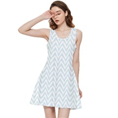 Chevrons Bleu Clair/blanc Inside Out Racerback Dress by kcreatif