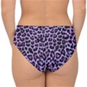 Pattern Leopard Purple Fur Double Strap Halter Bikini Bottom View2