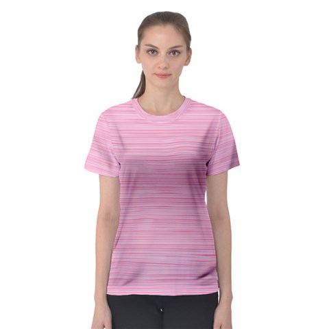 Pink Knitted Pattern Women s Sport Mesh Tee by goljakoff