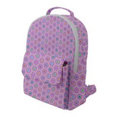 Hexagonal Pattern Unidirectional Flap Pocket Backpack (large) by Dutashop