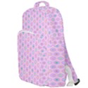 Hexagonal Pattern Unidirectional Double Compartment Backpack View1