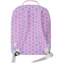 Hexagonal Pattern Unidirectional Double Compartment Backpack View3