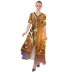 Pheonix Rising Waist Tie Boho Maxi Dress by icarusismartdesigns