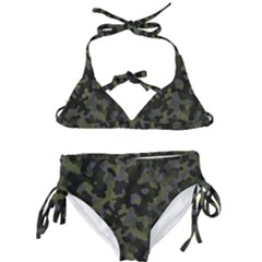 Camouflage Vert Kids  Classic Bikini Set by kcreatif