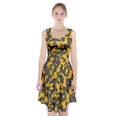 Camouflage Jaune/vert  Racerback Midi Dress by kcreatif