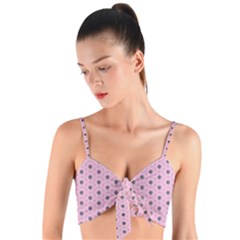 Sweet Sweets Woven Tie Front Bralet by SychEva