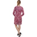 Fancy Ornament Pattern Design Long Sleeve Hoodie Dress View2