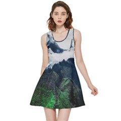 Whales Peak Inside Out Reversible Sleeveless Dress by goljakoff