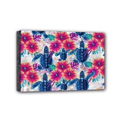 Tropical Flowers Turtles Cbdoilprincess 9a8efa63-1b6b-4226-a85c-858859e581d8 Mini Canvas 6  X 4  (stretched) by CBDOilPrincess1