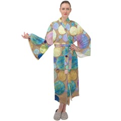 Tiles Cbdoilprincess Eb49aa06-f1b9-412e-836d-30c28dd8f7d9 Maxi Velour Kimono by CBDOilPrincess1