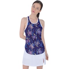 Turtles Swim In The Water Among The Plants Racer Back Mesh Tank Top by SychEva