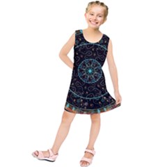 Mandala - 0008b - The Coffee Eye Kids  Tunic Dress by WetdryvacsLair