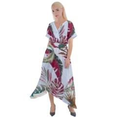 Spring/ Summer 2021 Cross Front Sharkbite Hem Maxi Dress by tracikcollection