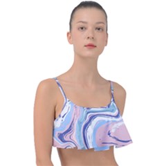 Vector Vivid Marble Pattern 11 Frill Bikini Top by goljakoff