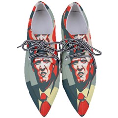 Trump Nope Pointed Oxford Shoes by goljakoff