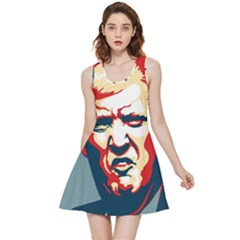 Trump Pop Art Inside Out Reversible Sleeveless Dress by goljakoff