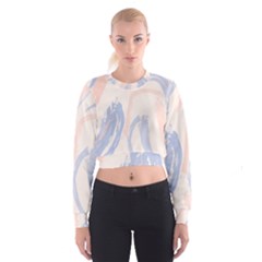 Marble Stains  Cropped Sweatshirt by Sobalvarro