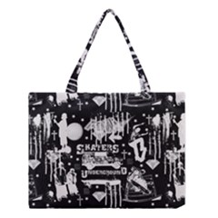 Skater-underground2 Medium Tote Bag by PollyParadise