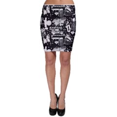 Skater-underground2 Bodycon Skirt by PollyParadise