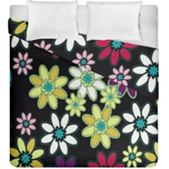 Flowerpower Duvet Cover Double Side (king Size) by PollyParadise