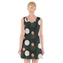 Black peach white  V-Neck Sleeveless Dress View2