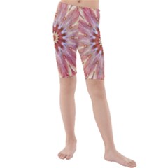 Pink Beauty 1 Kids  Mid Length Swim Shorts by LW41021