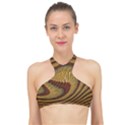 Golden Sands High Neck Bikini Top View1