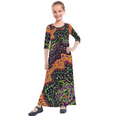 Goghwave Kids  Quarter Sleeve Maxi Dress by LW41021