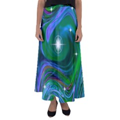 Night Sky Flared Maxi Skirt by LW41021