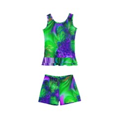 Feathery Winds Kids  Boyleg Swimsuit by LW41021